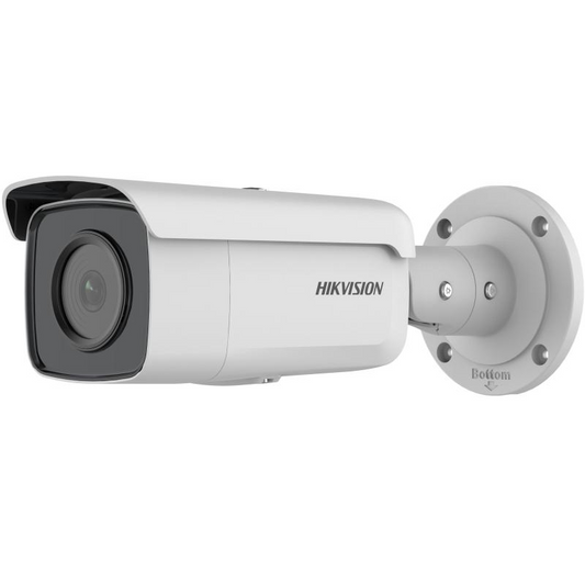 Hikvision DS-2CD2T66G2-2I Pro Series, AcuSense 6MP IP67 IR IP Bullet Camera, 4mm Fixed Lens, White + Grey