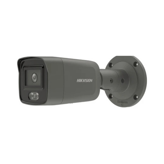 4MP Hikvision DS-2CD2047G2-LU/G(2.8mm) ColorVu Mini Bullet Camera W/ Mic Grey (Offer) - The CCTV Centre