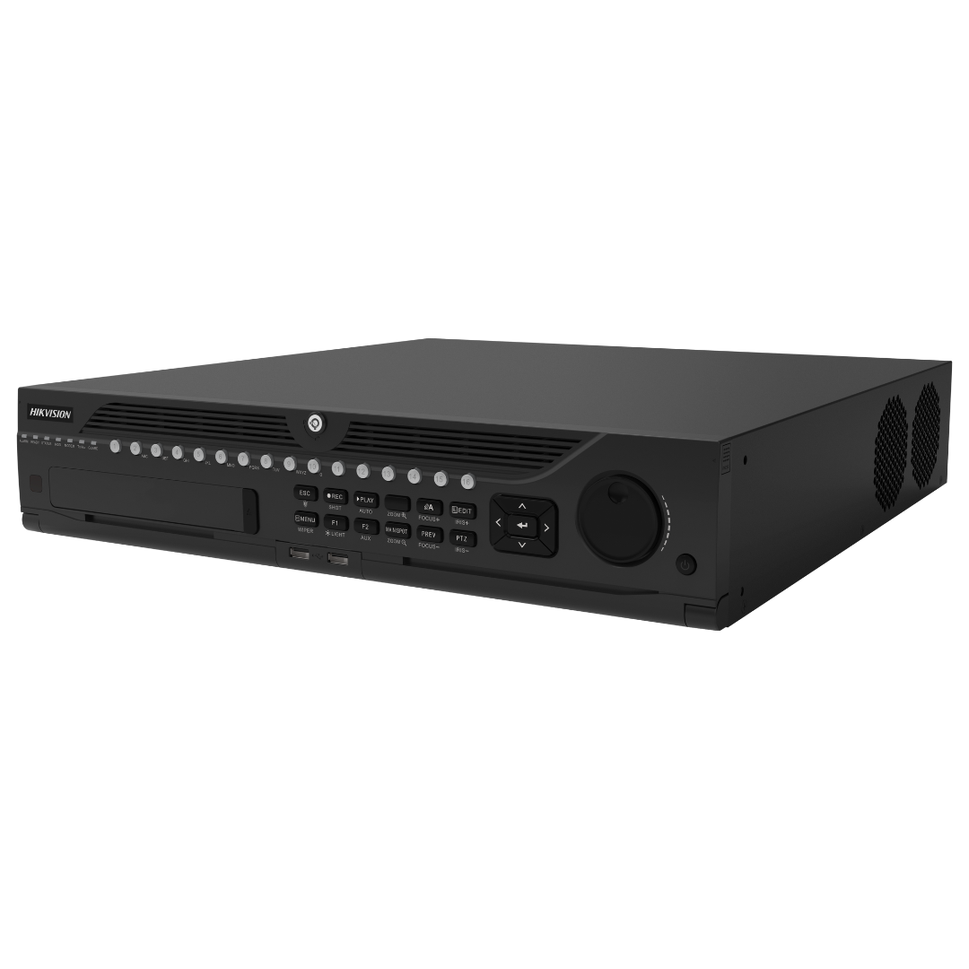 Hikvision DS-9632NI-I8 Non-PoE 32 Channel 12MP 4K NVR With DVD/RW, USB & 8 HDD Bays