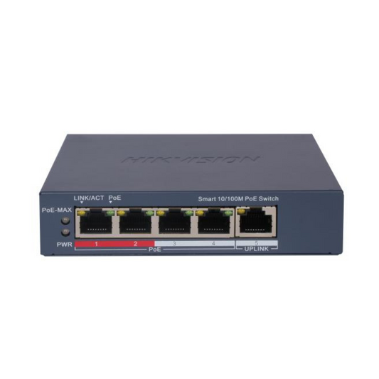 4 Port Hikvision DS-3E1105P-EI 100Mbps Smart Managed PoE Switch