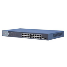 24-Port DS-3E0526P-E Unmanaged Rackmount Gigabit PoE+ Switch w/ 1 x 1GbE RJ45 Port & 1 x 1GbE SFP