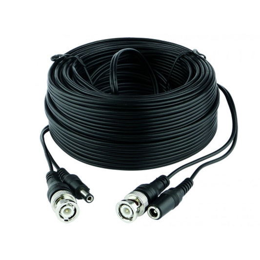 Coaxial Shotgun CCTV Cable with BNC and DC Jack Connectors - Ready Made - 10-30m