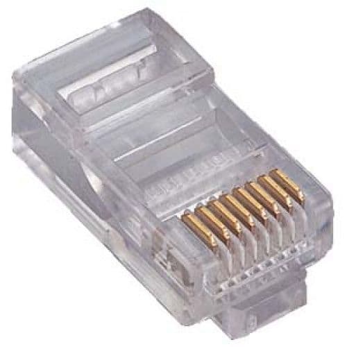 RJ45 Pass Through Crimp Connector for Cat6 Ethernet Cable